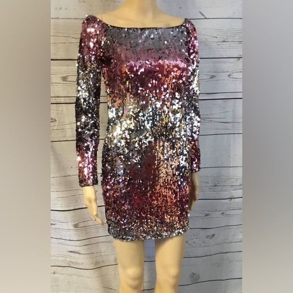 Sequin Multicolor Dress - Picture 1 of 3